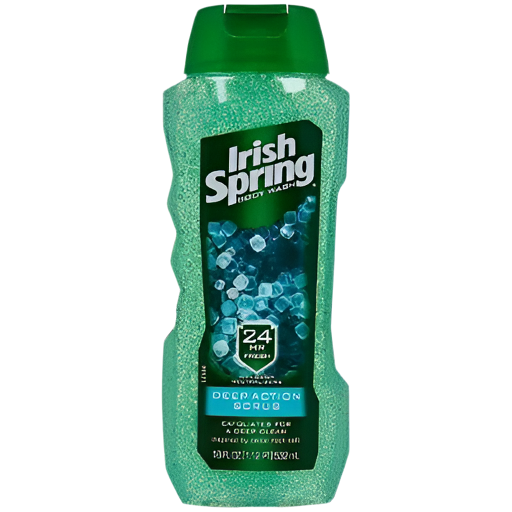 Irish Spring Deep Action Scrub Body Wash 532ml