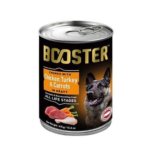 Booster Dog Can Food With Chicken, Turkey & Carrot 415g