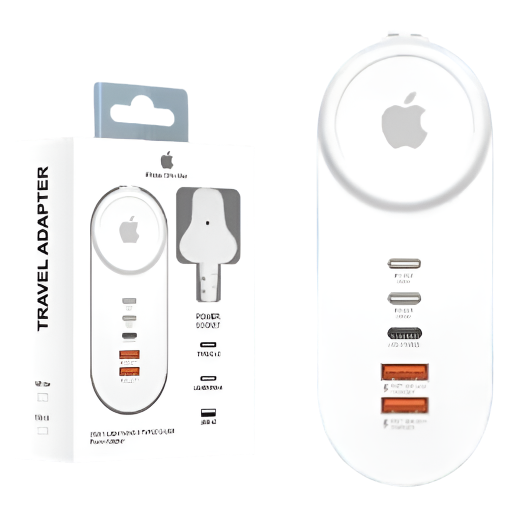 35w 1-Lightning 2-Type 2-Usb Power Extension Adapter