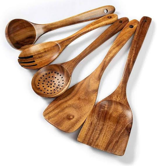 Wooden Spoon Cooking Utensils 5pcs