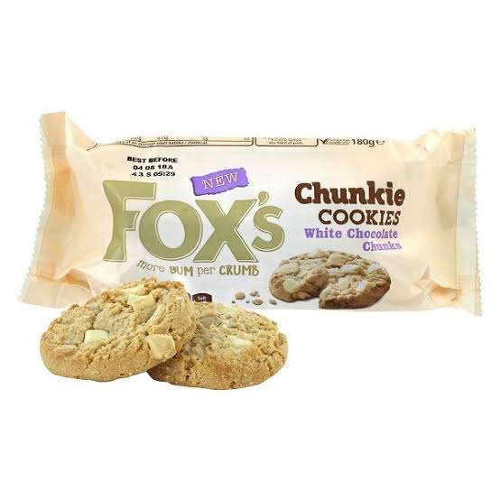 Fox's White Chocolate Cookies - Makdwn 