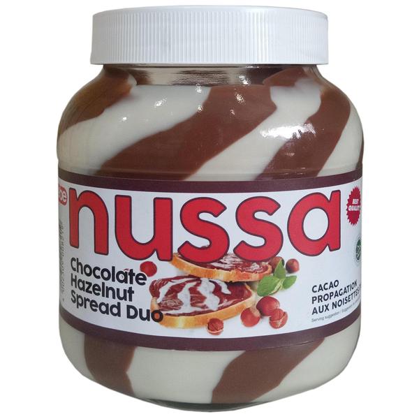 Nussa Chocolate Hazelnut Spread Duo 750g